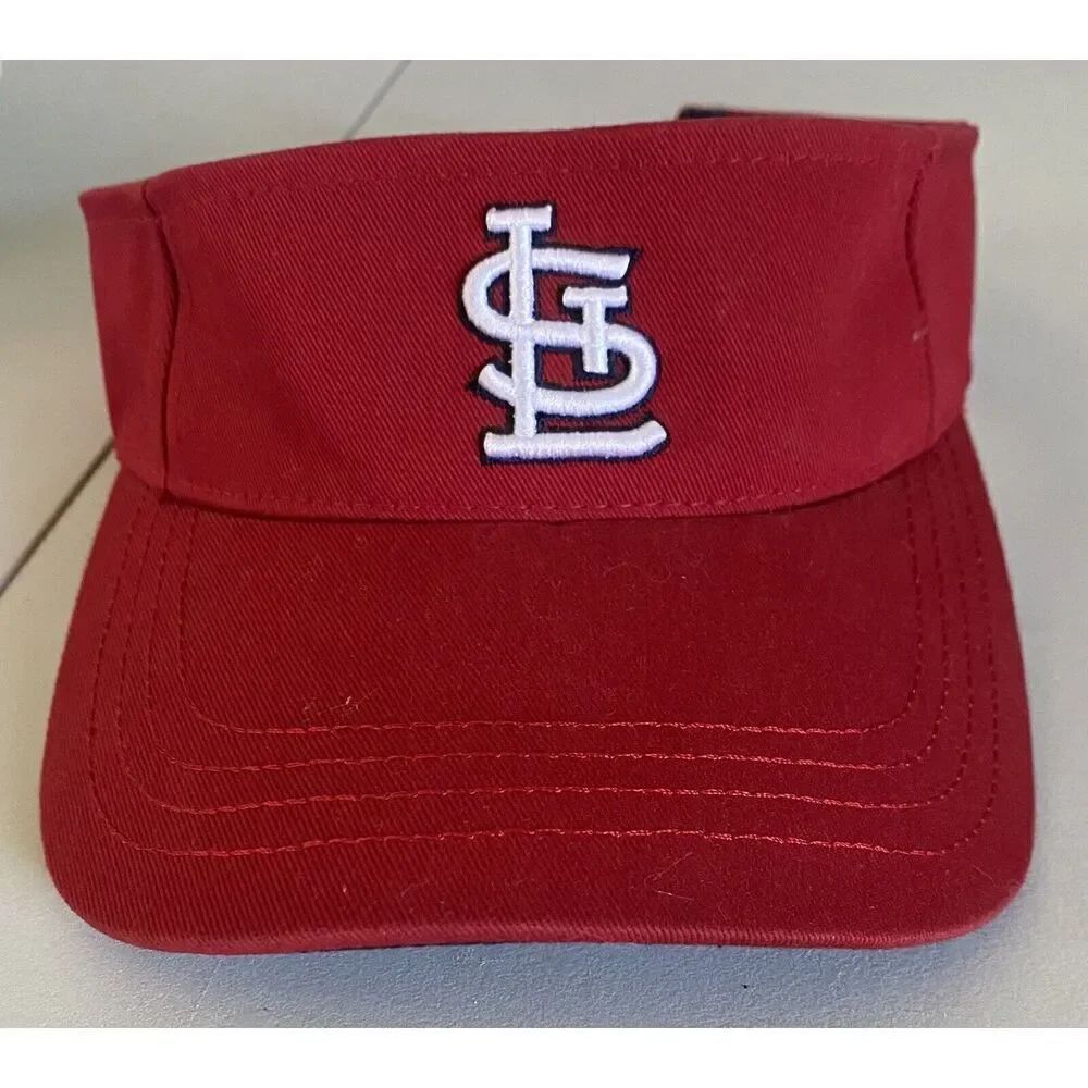 Puma St Louis Cardinals Baseball Red Sun Visor Strap Back Hat Cap MLB